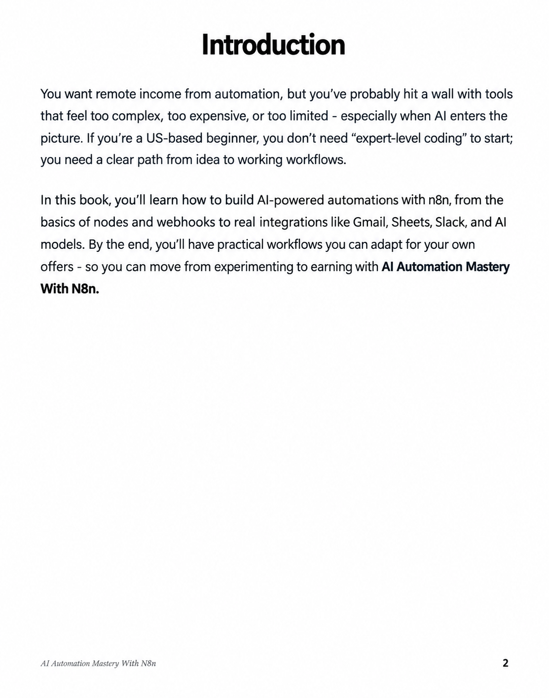 AI Automation Mastery: From Zero to Thousands of Dollars$ a Day with n8n
